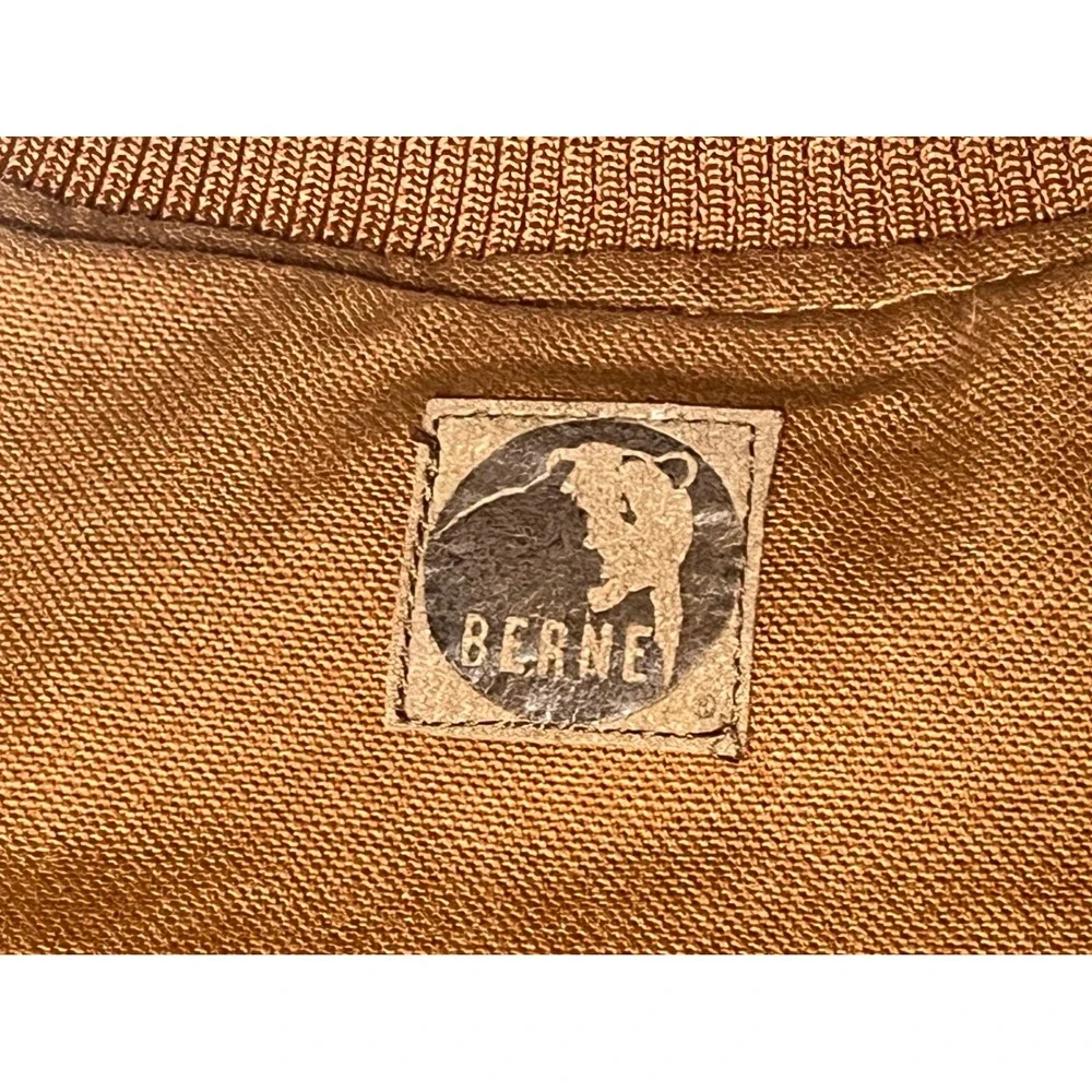 NWTBerne Mens Cotton Duck Work Vest Tan Sherpa lined Sz Medium (40-42) VW530TBC